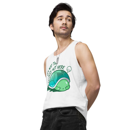 WAY TOO PEOPLEY - Premium Tank Top - ChubbleGumLLC