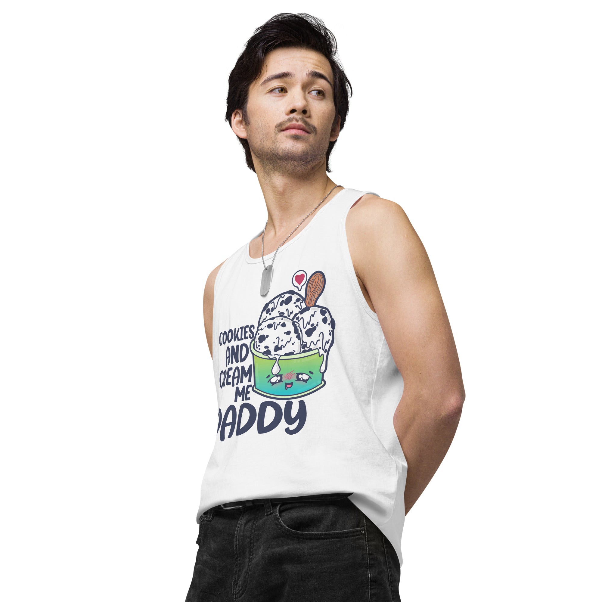 COOKIES AND CREAM ME DADDY - Tank Top - ChubbleGumLLC