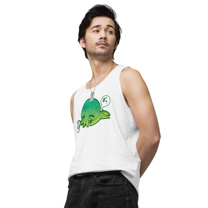 CAFFEINE BEFORE CHAOS - Modified Premium Tank Top - ChubbleGumLLC