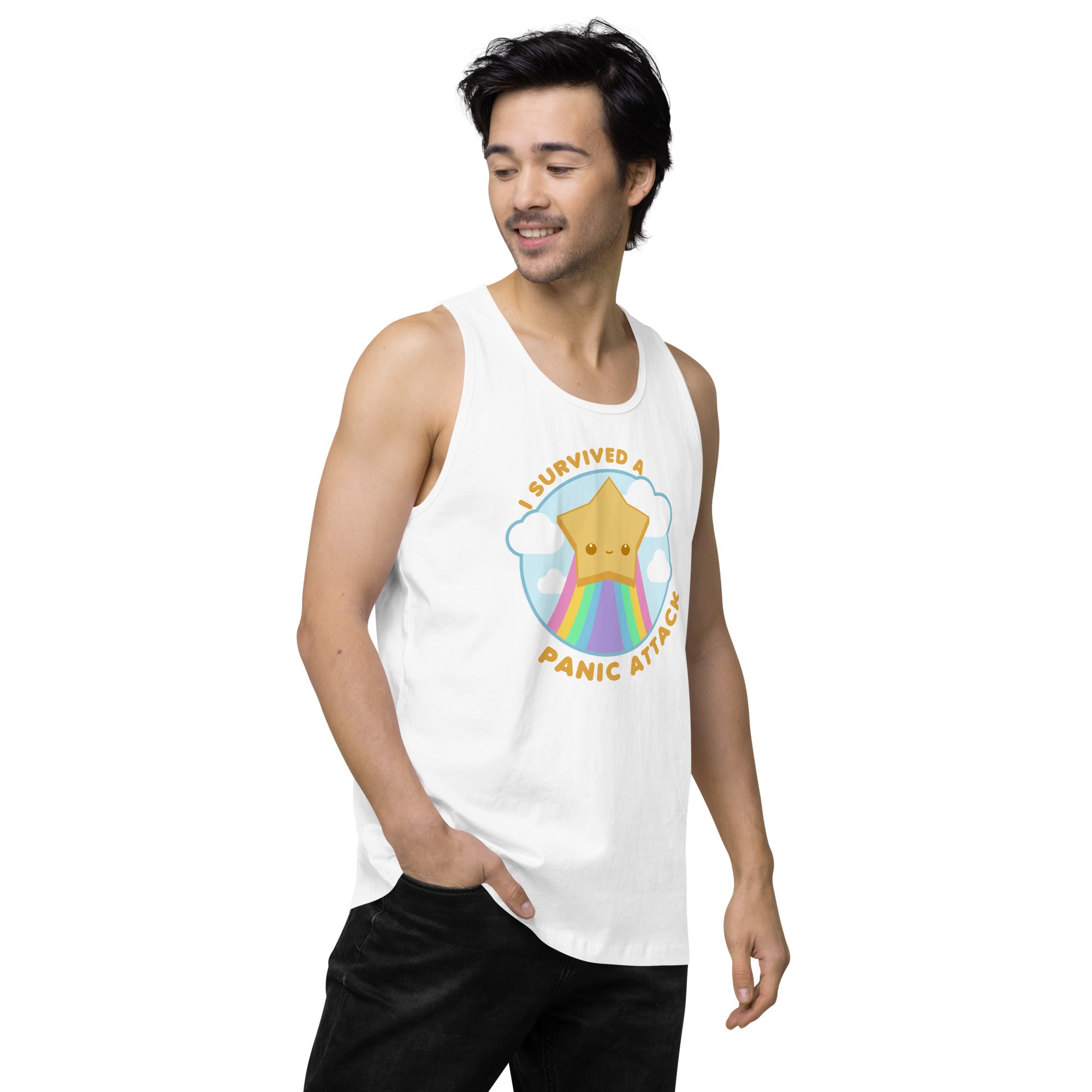 I SURVIVED A PANIC ATTACK - Premium Tank Top - ChubbleGumLLC