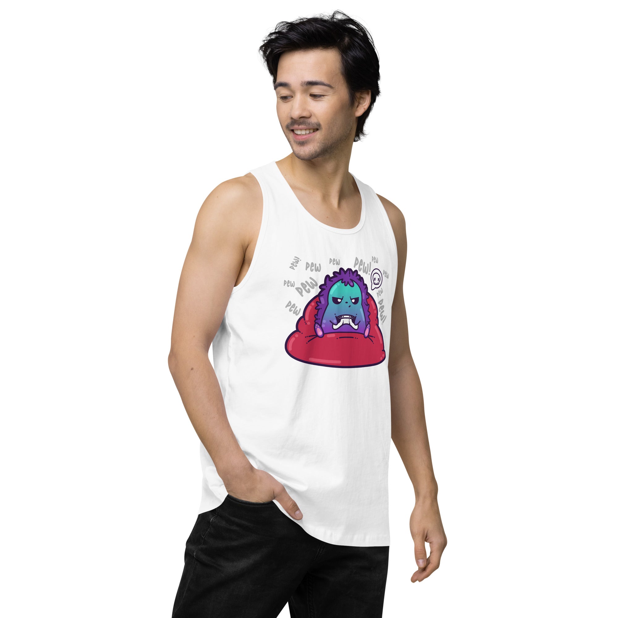 PEW PEW PEW - Premium Tank Top - ChubbleGumLLC