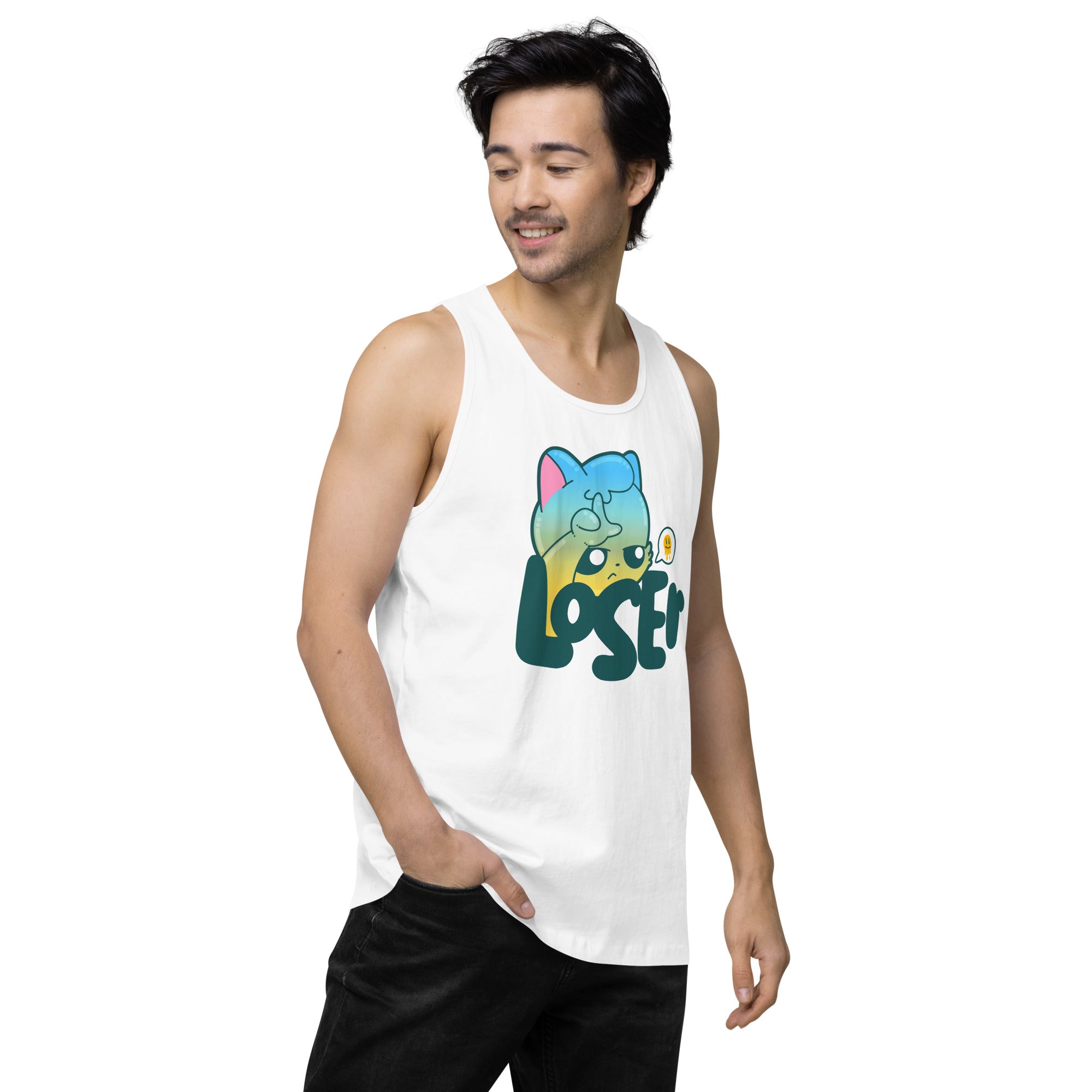 LOSER - Premium Tank Top - ChubbleGumLLC