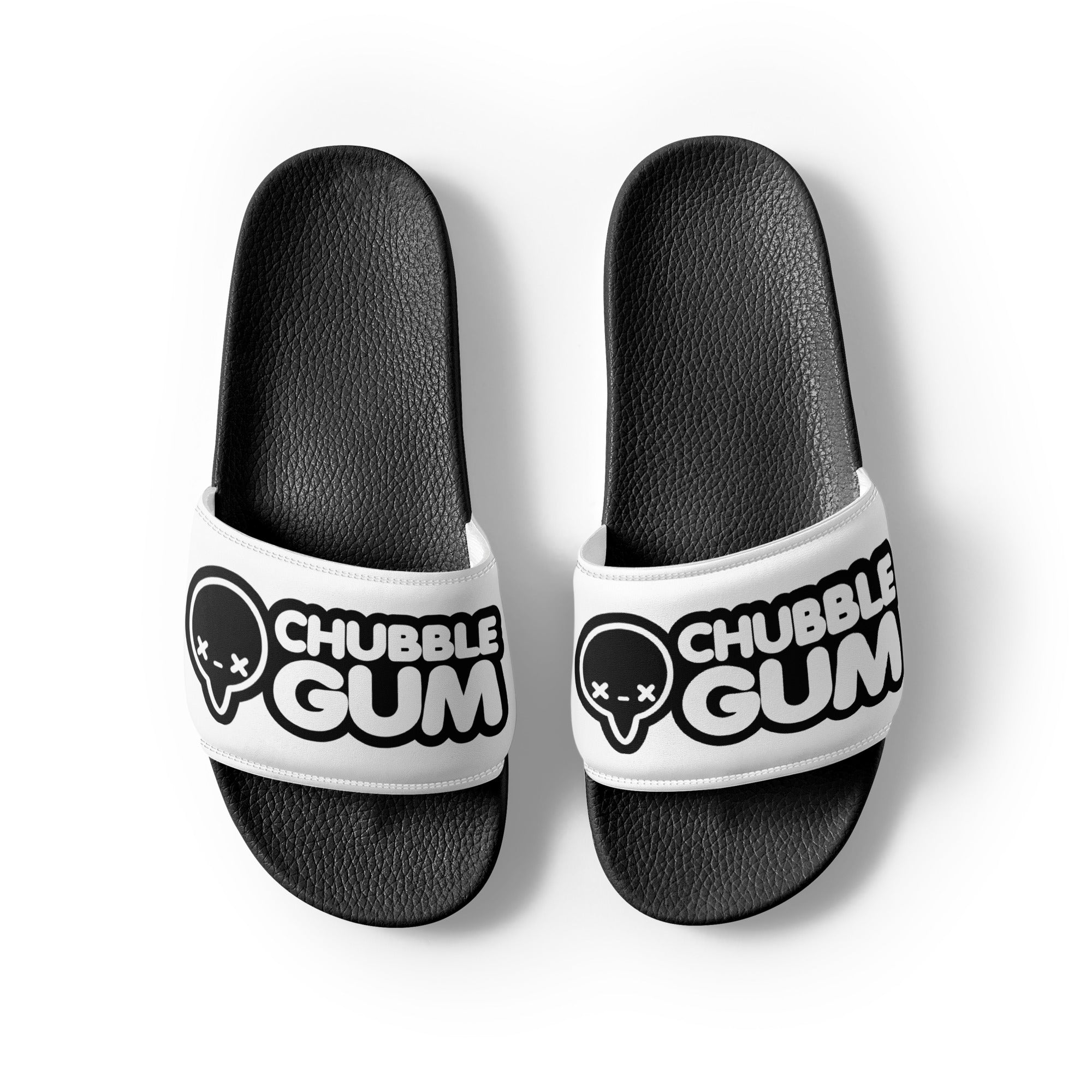 INVERTED BOTH LOGOS - Slides - Men - ChubbleGumLLC