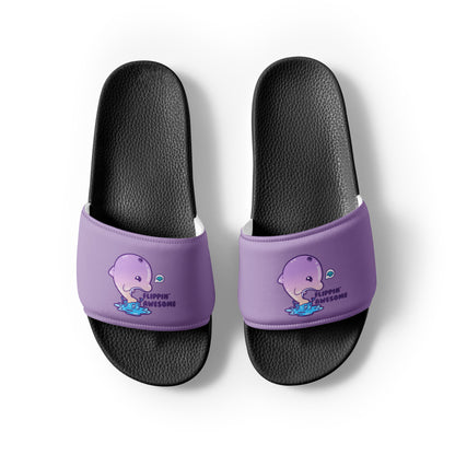 FLIPPIN AWESOME - Men’s Slides - ChubbleGumLLC