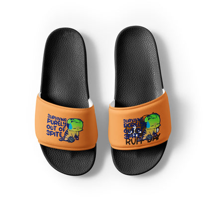 SURVIVING PURELY OUT OF SPITE - Slides - Mens - ChubbleGumLLC