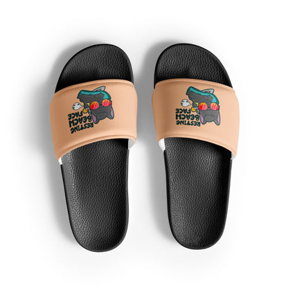 RESTING BEACH FACE - Men’s Slides - ChubbleGumLLC