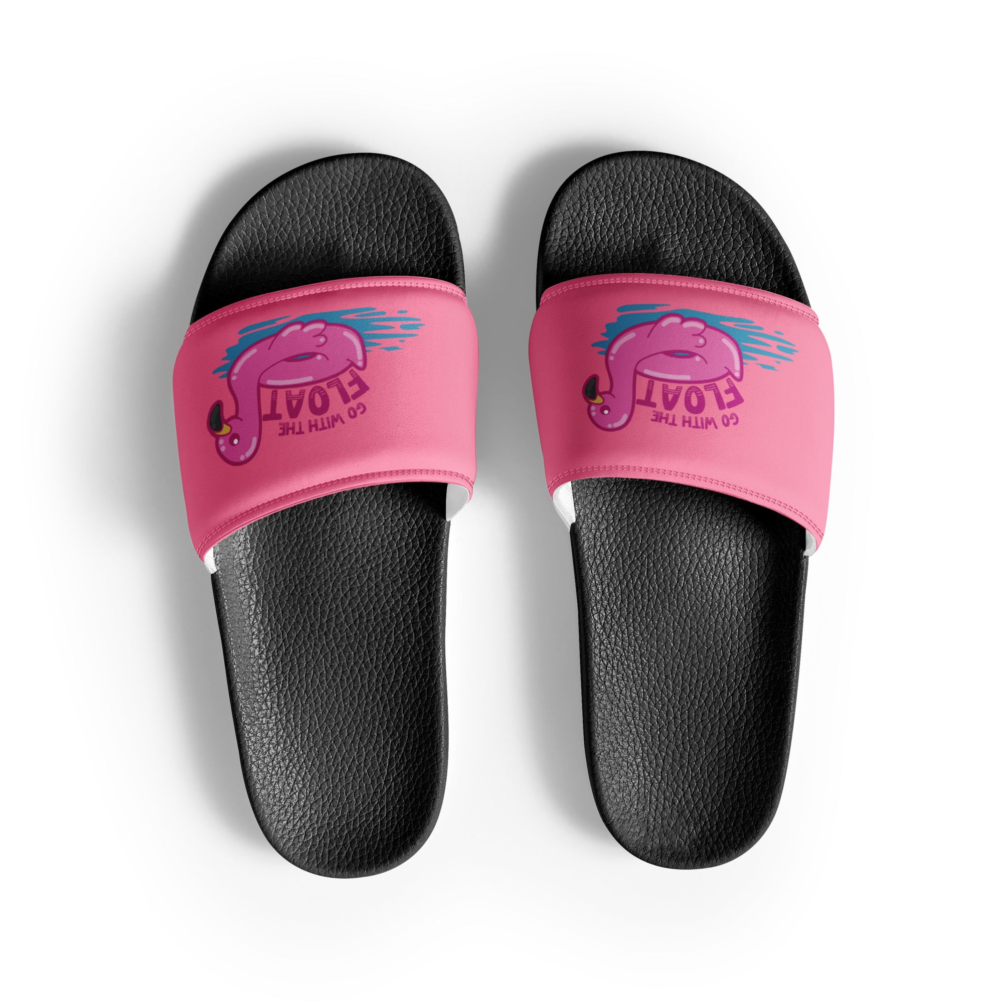 GO WITH THE FLOAT - Men’s Slides - ChubbleGumLLC