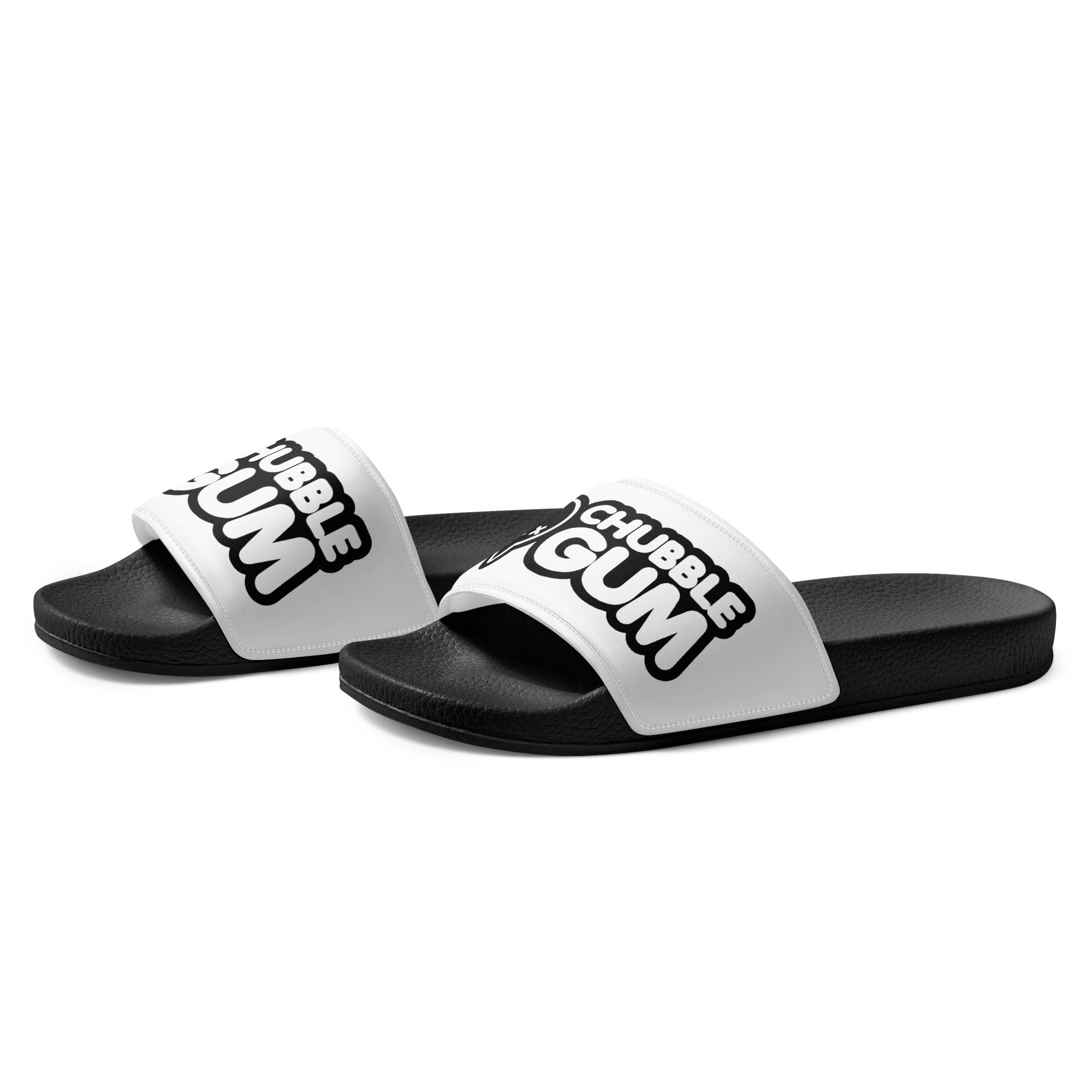 INVERTED BOTH LOGOS - Slides - Men - ChubbleGumLLC