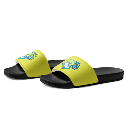 SUNS OUT BUNS OUT - Men’s Slides - ChubbleGumLLC