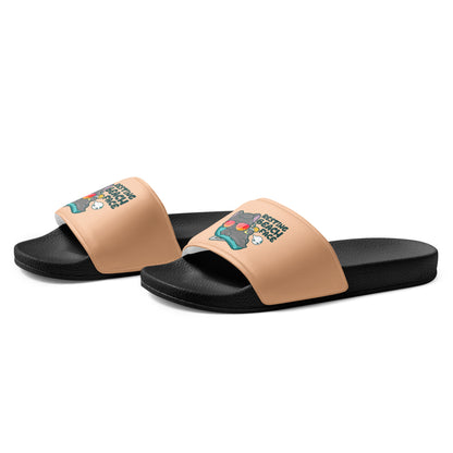 RESTING BEACH FACE - Men’s Slides - ChubbleGumLLC