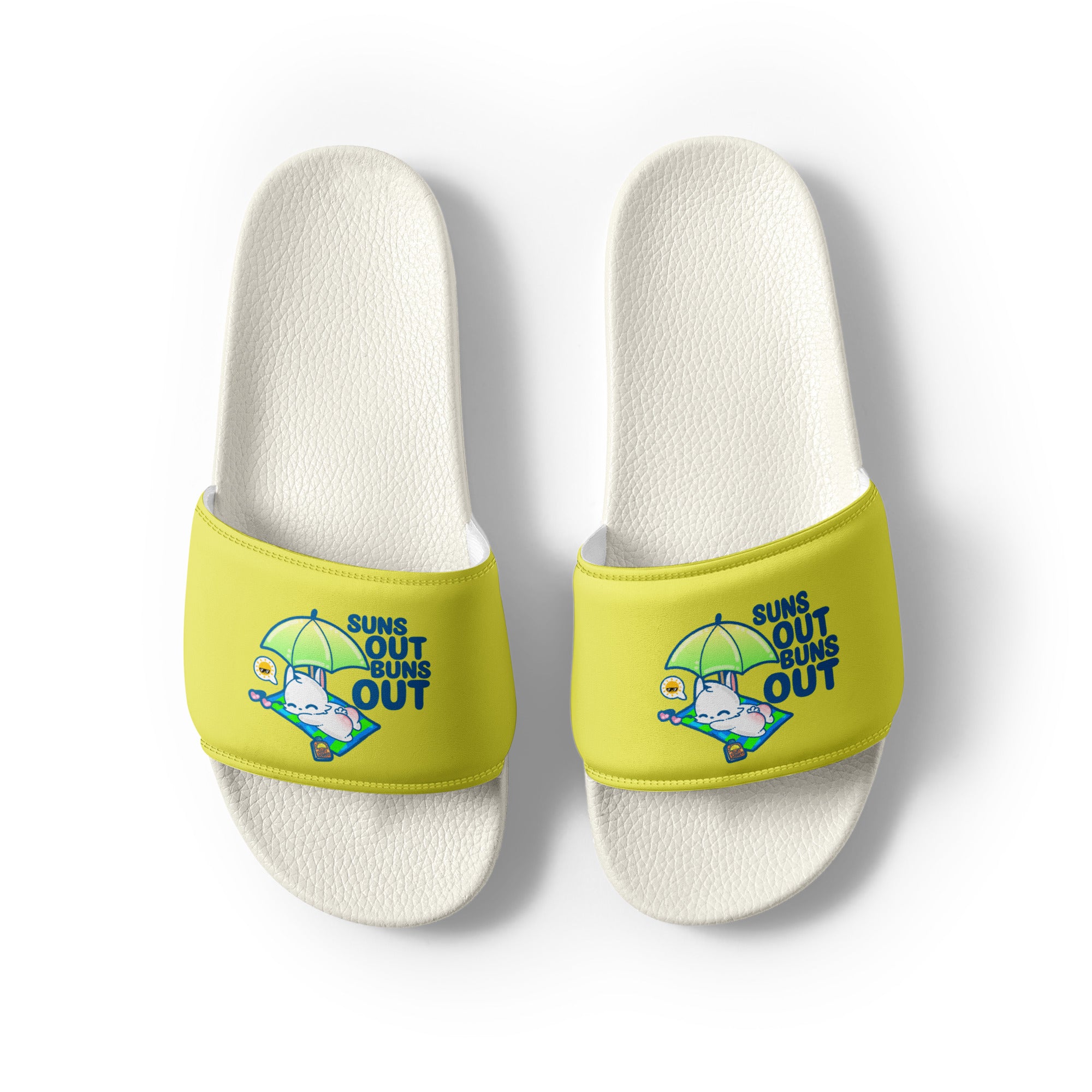 SUNS OUT BUNS OUT - Men’s Slides - ChubbleGumLLC