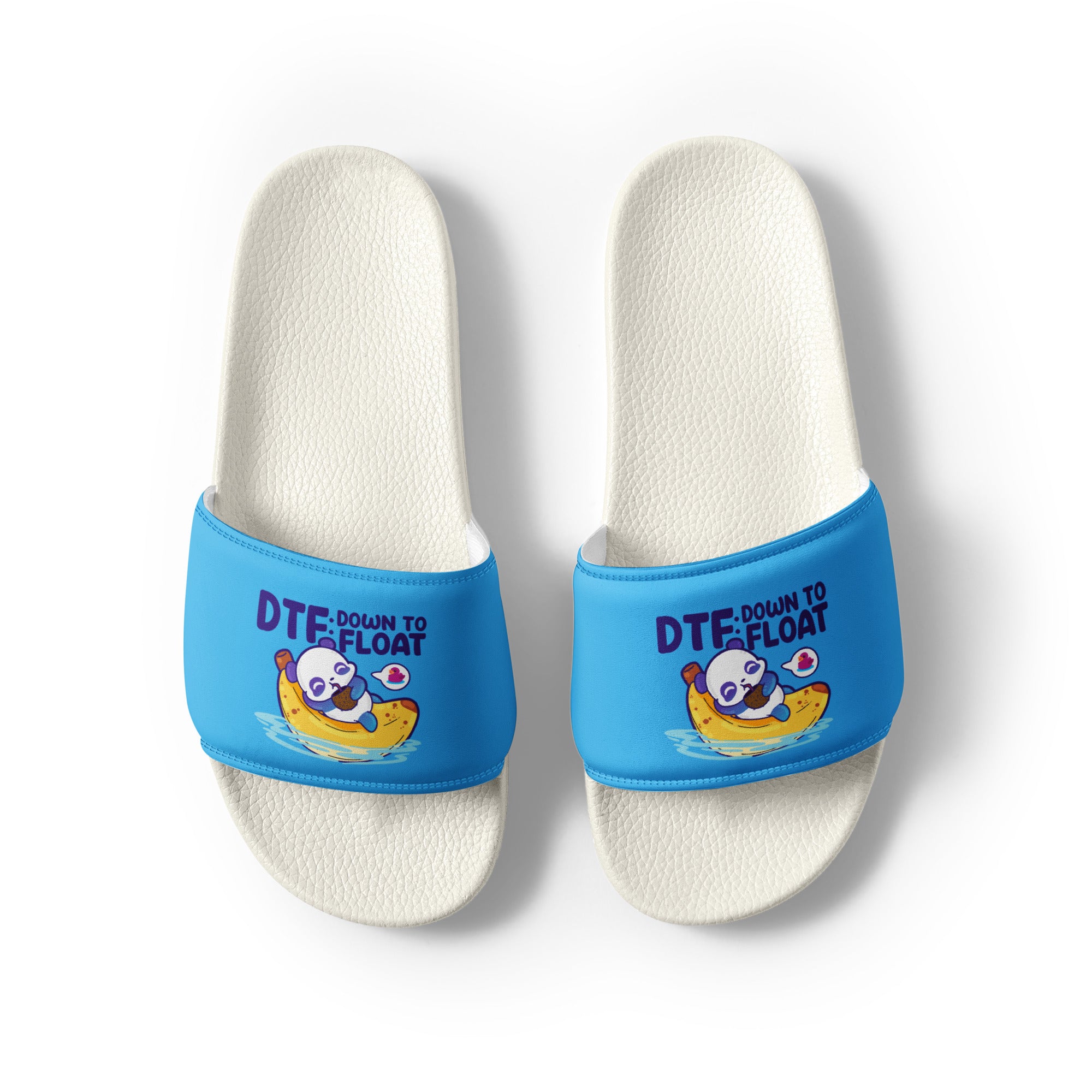 DOWN TO FLOAT - Men’s Slides - ChubbleGumLLC