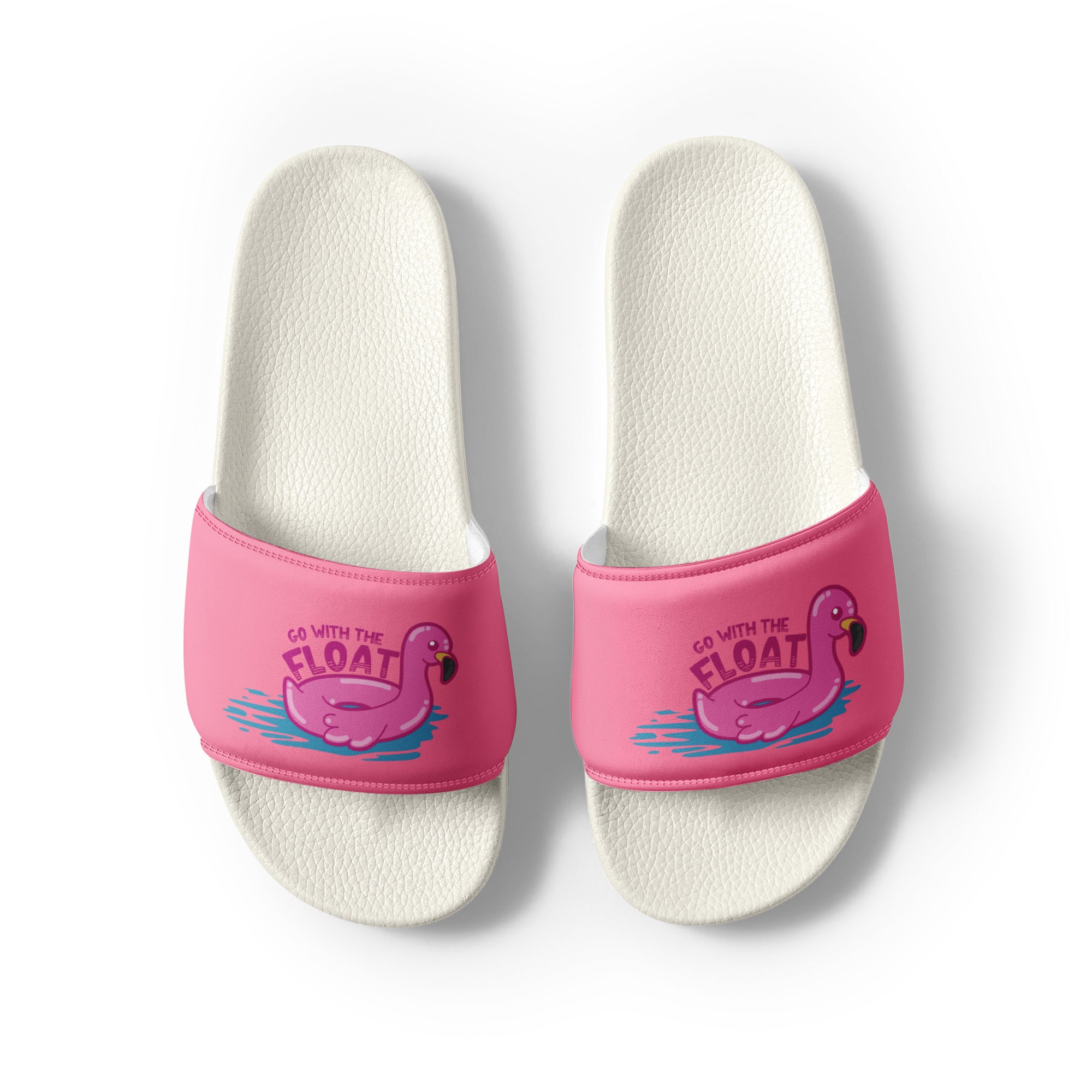 GO WITH THE FLOAT - Men’s Slides - ChubbleGumLLC