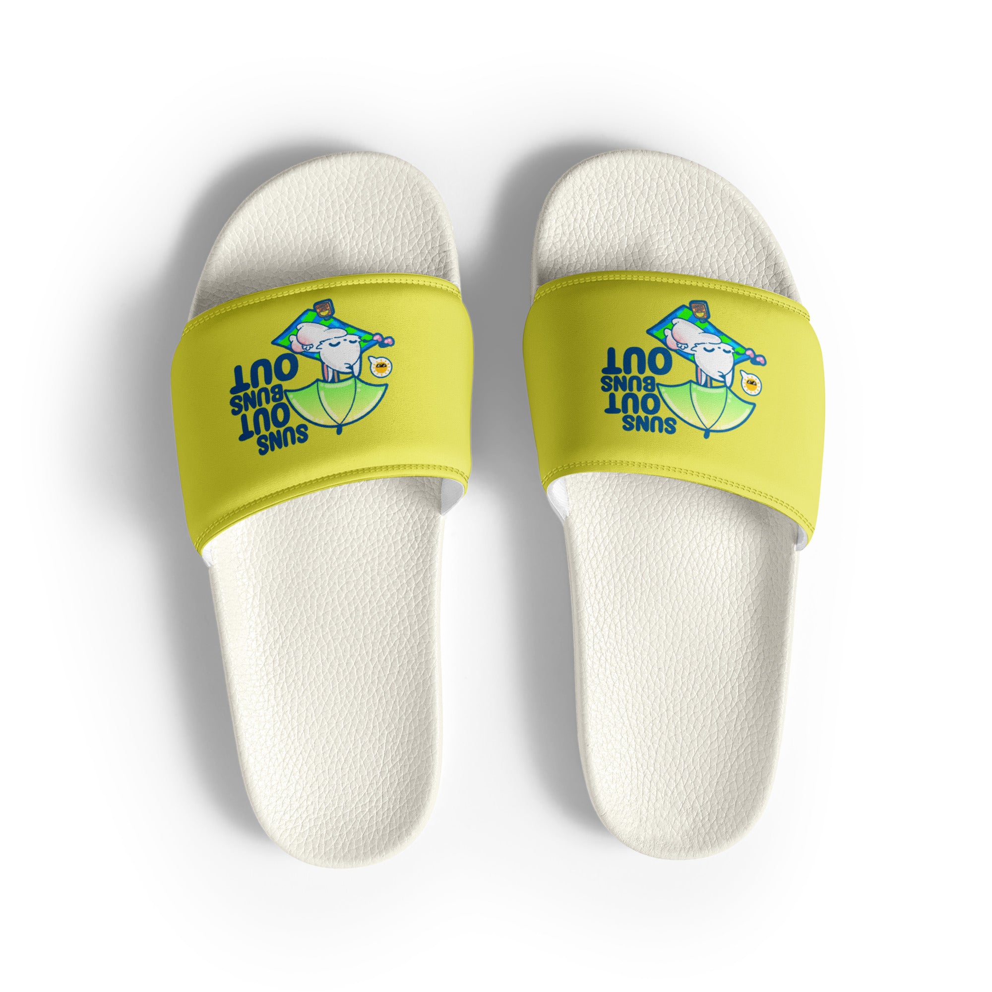 SUNS OUT BUNS OUT - Men’s Slides - ChubbleGumLLC