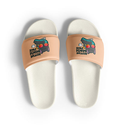 RESTING BEACH FACE - Men’s Slides - ChubbleGumLLC