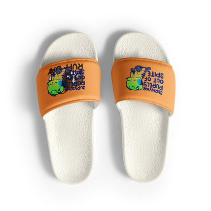 SURVIVING PURELY OUT OF SPITE - Slides - Mens - ChubbleGumLLC