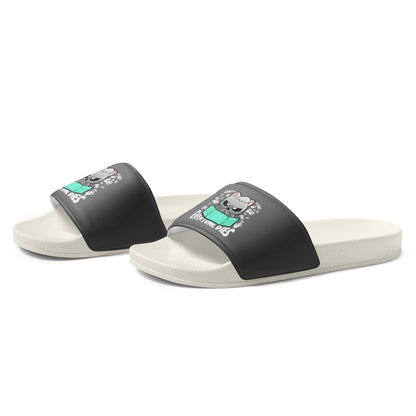 EVERYONE DIES - Mens Slides - ChubbleGumLLC