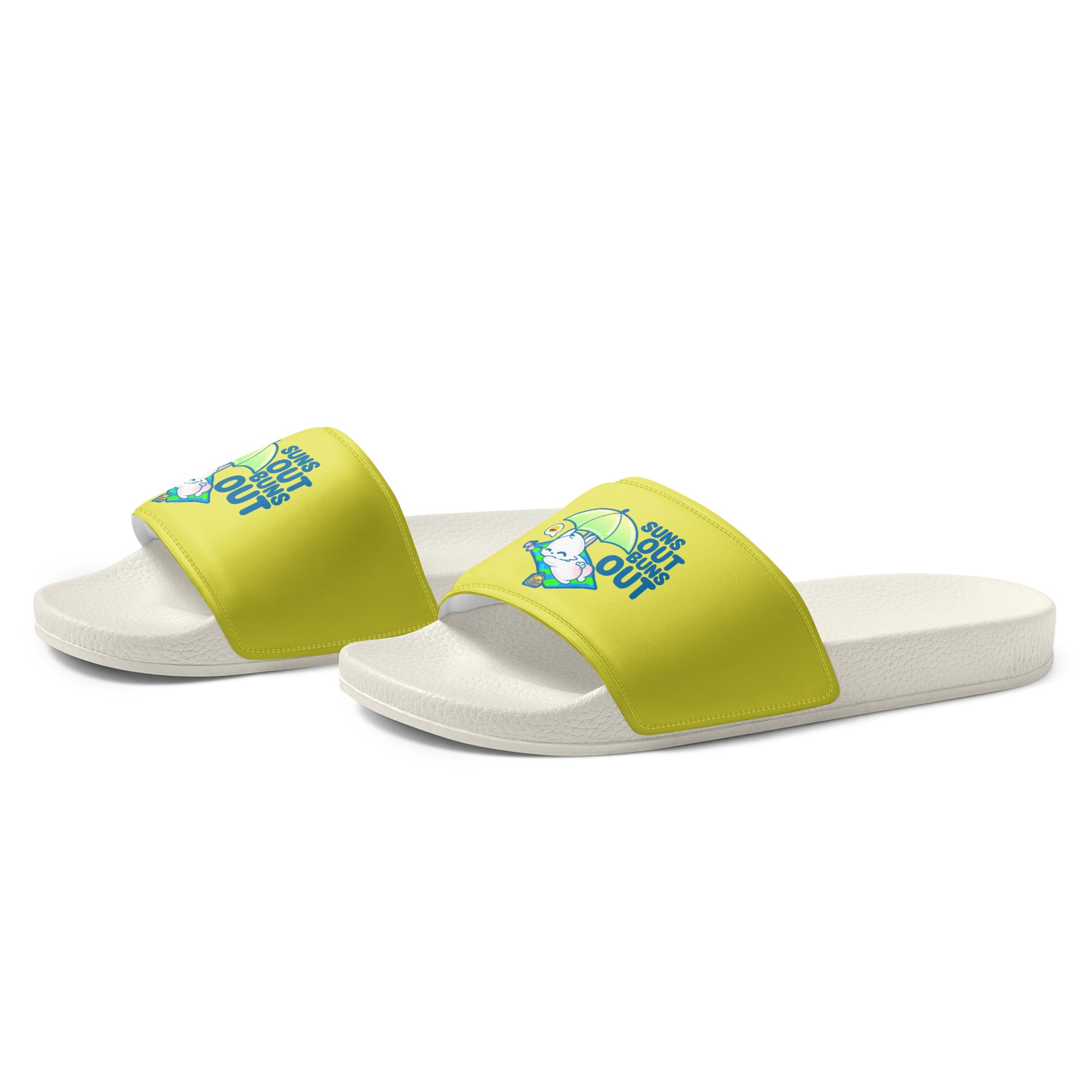 SUNS OUT BUNS OUT - Men’s Slides - ChubbleGumLLC