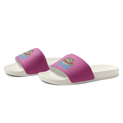 FLOATS WELL WITH OTHERS - Men’s Slides - ChubbleGumLLC