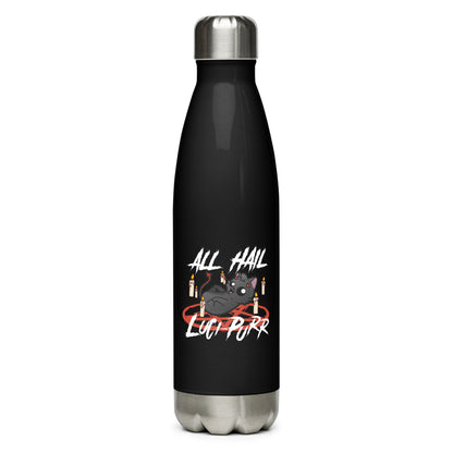 ALL HAIL LUCIPURR - Stainless Steel Water Bottle - ChubbleGumLLC