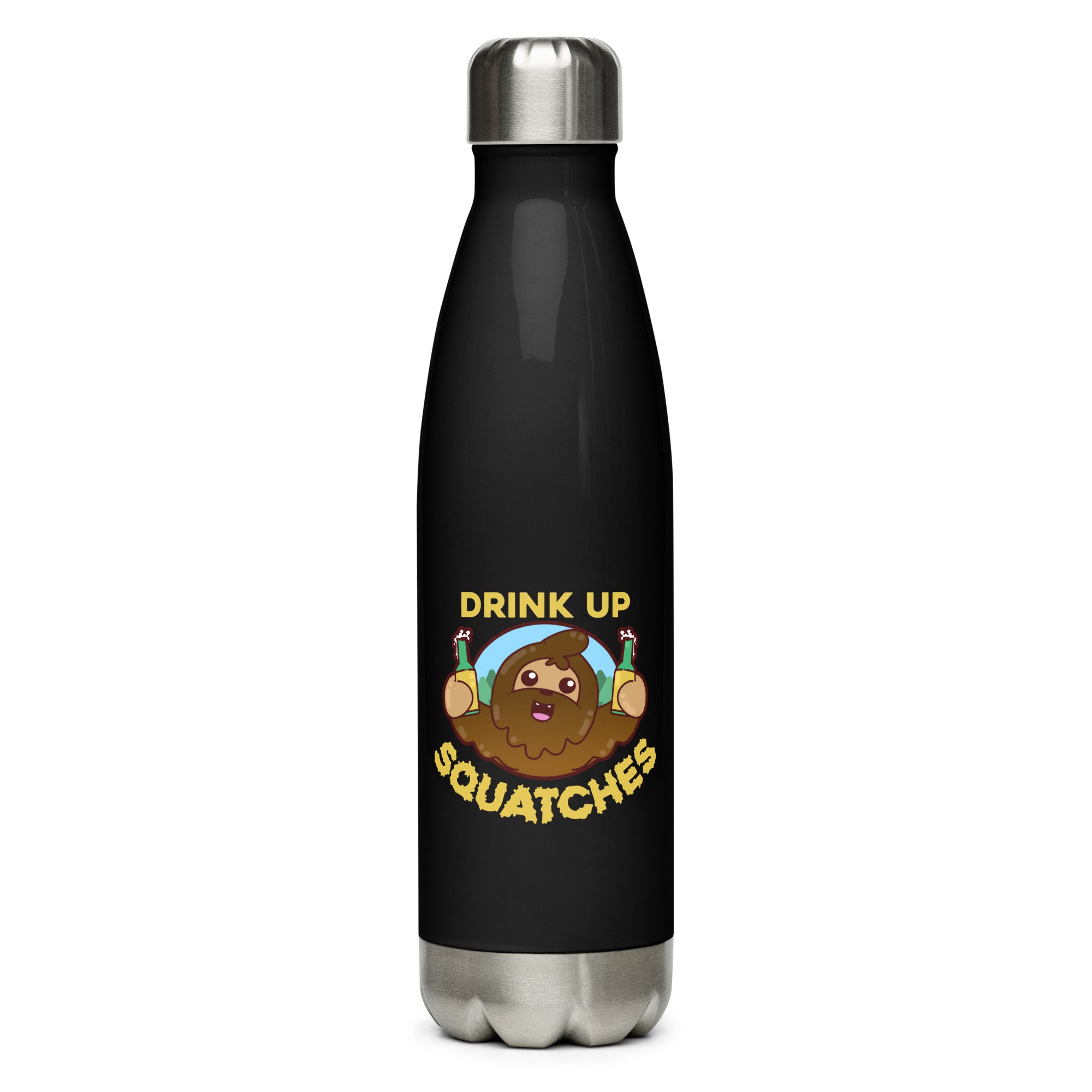 DRINK UP SQUATCHES - Stainless Steel Water Bottle - ChubbleGumLLC