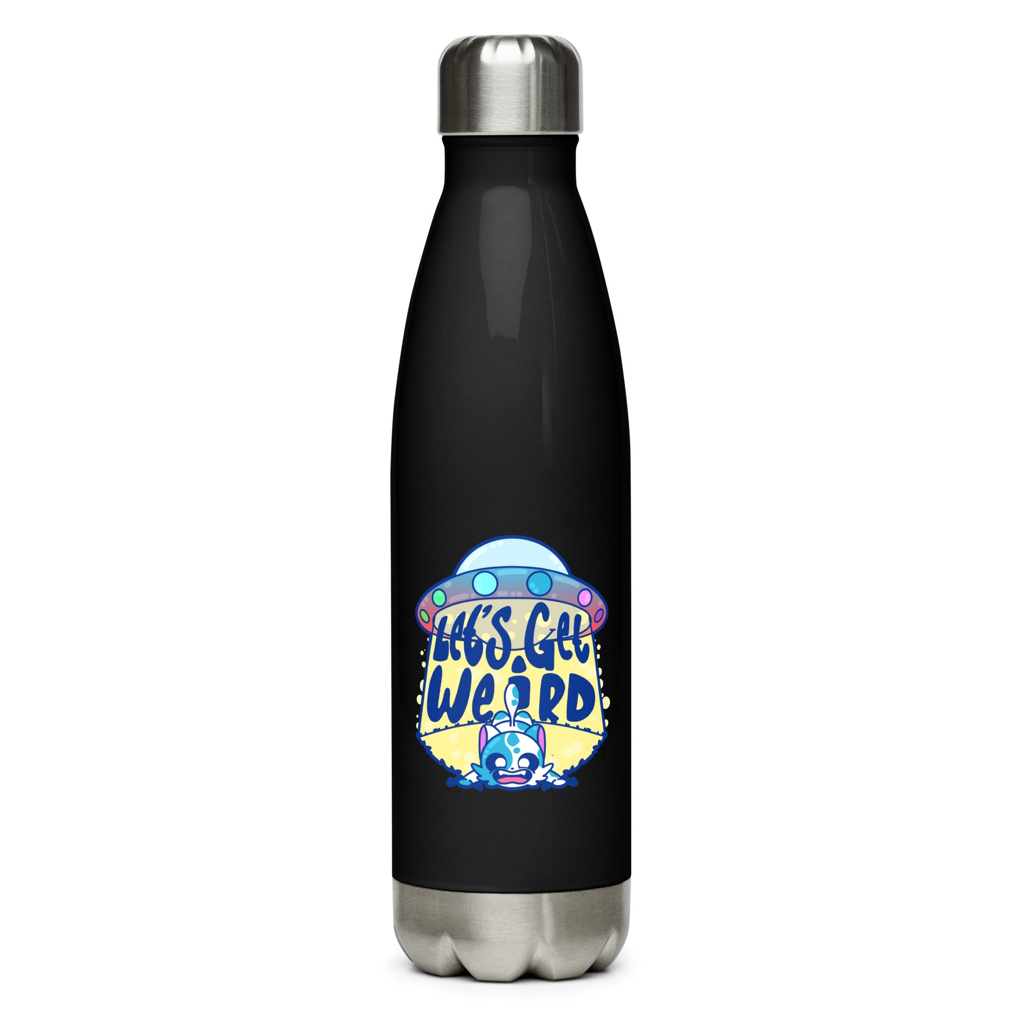 LETS GET WEIRD - Stainless Steel Water Bottle - ChubbleGumLLC