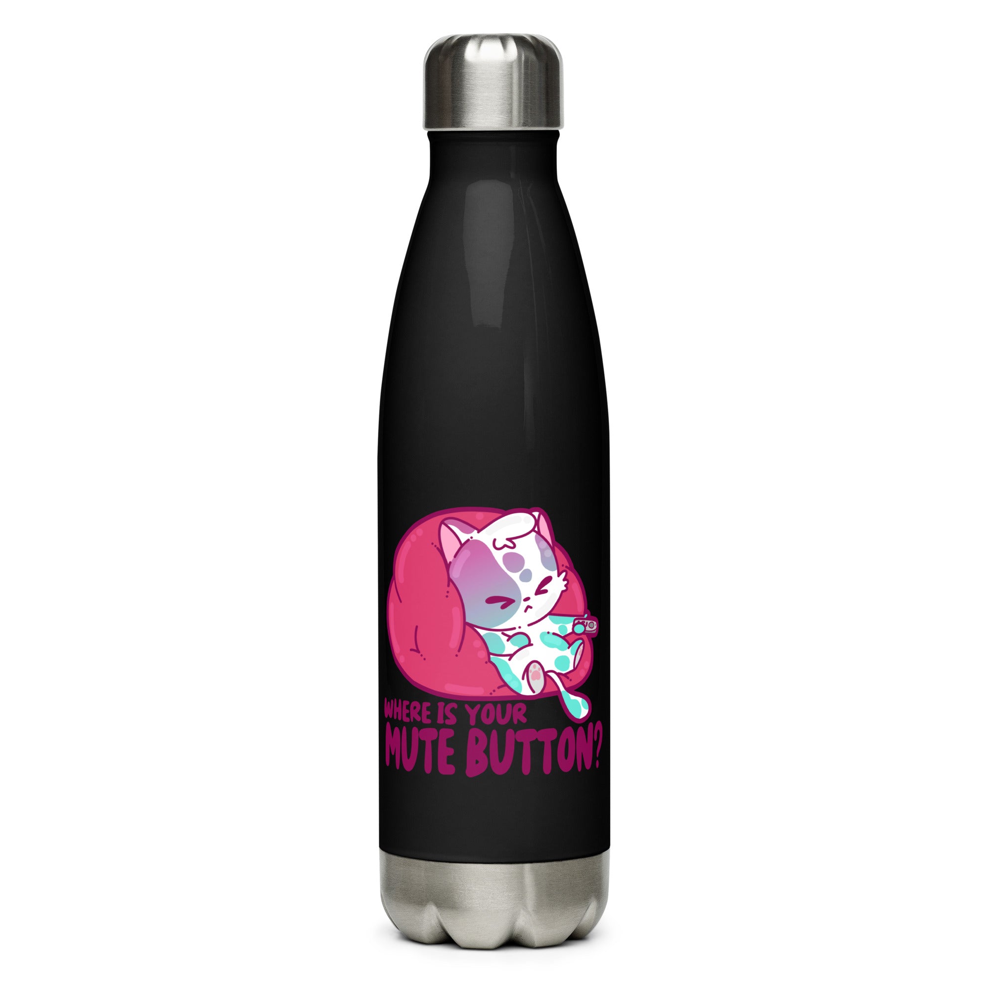 MUTE BUTTON - Stainless Steel Water Bottle