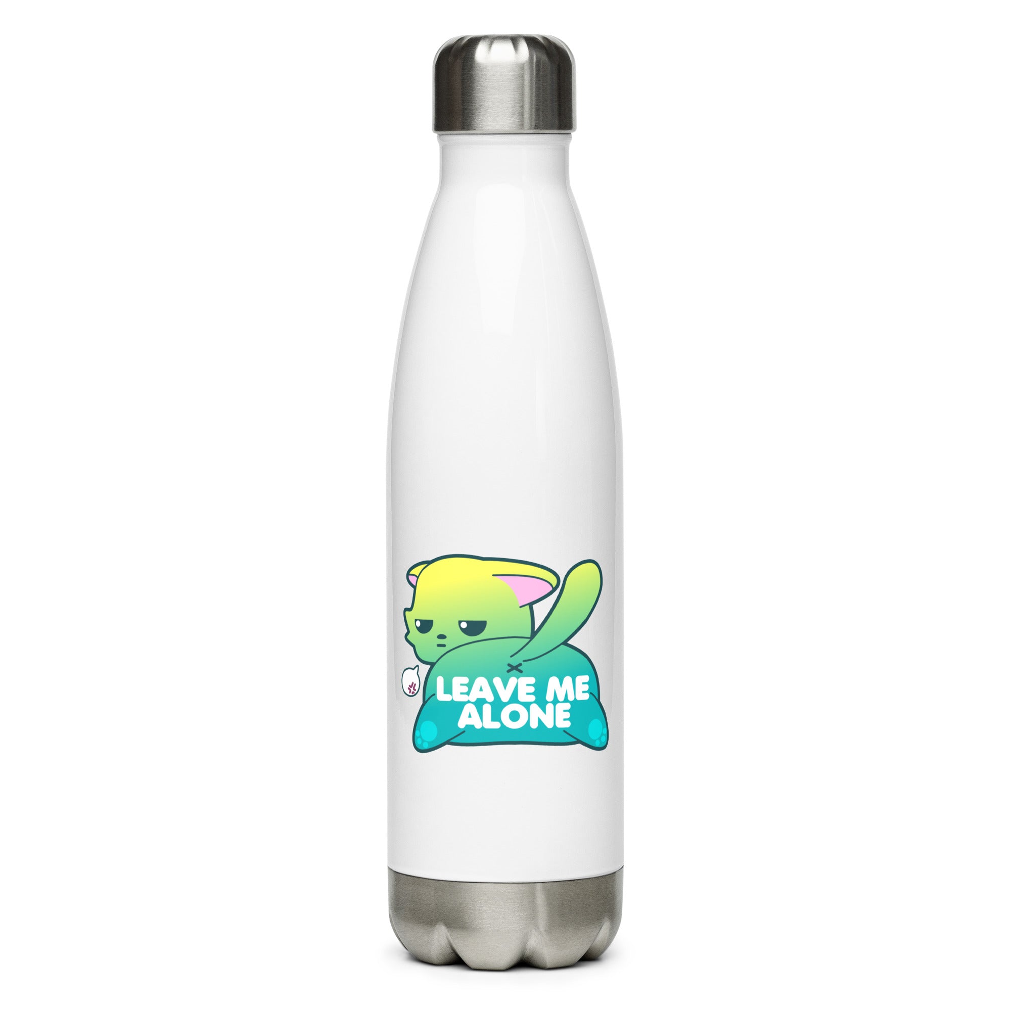 LEAVE ME ALONE - Stainless Steel Water Bottle - ChubbleGumLLC