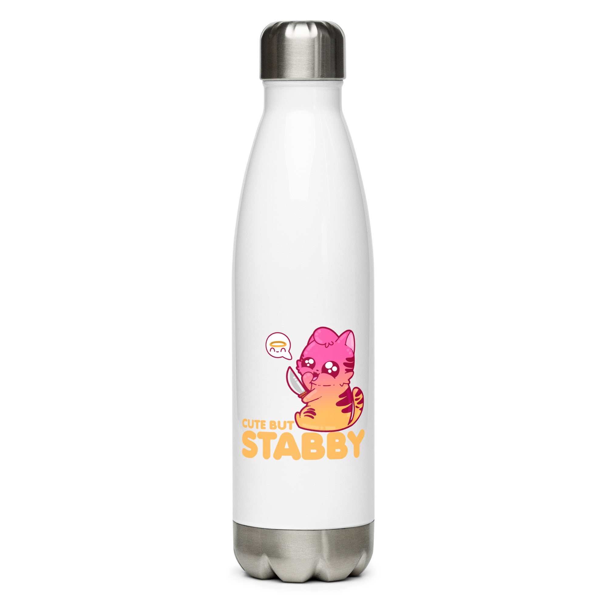CUTE BUT STABBY - Stainless Steel Water Bottle - ChubbleGumLLC