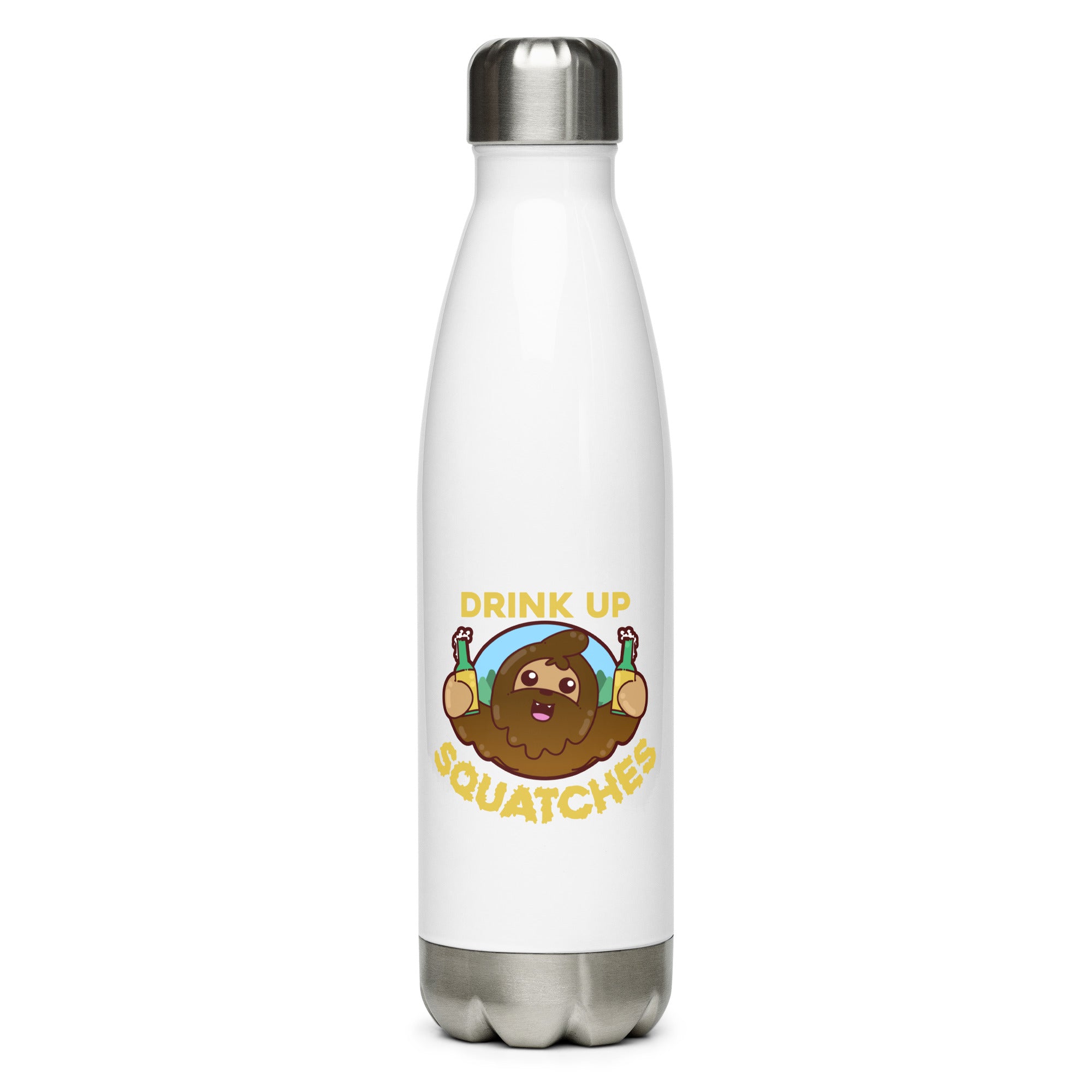 DRINK UP SQUATCHES - Stainless Steel Water Bottle - ChubbleGumLLC