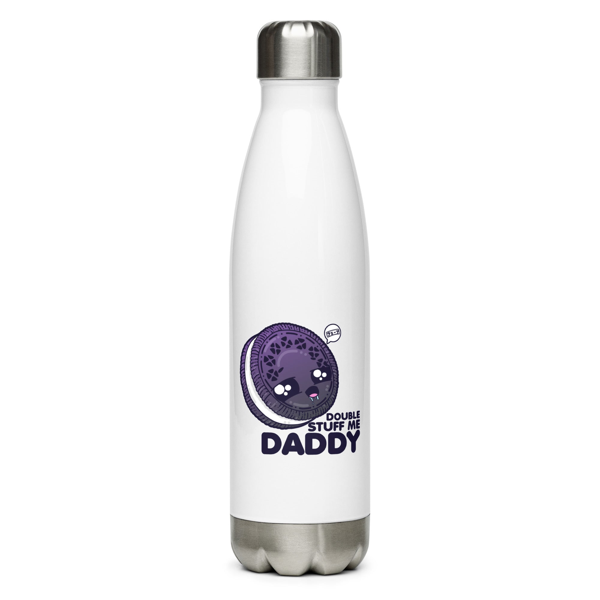 DOUBLE STUFF ME DADDY  - Stainless Steel Water Bottle - ChubbleGumLLC