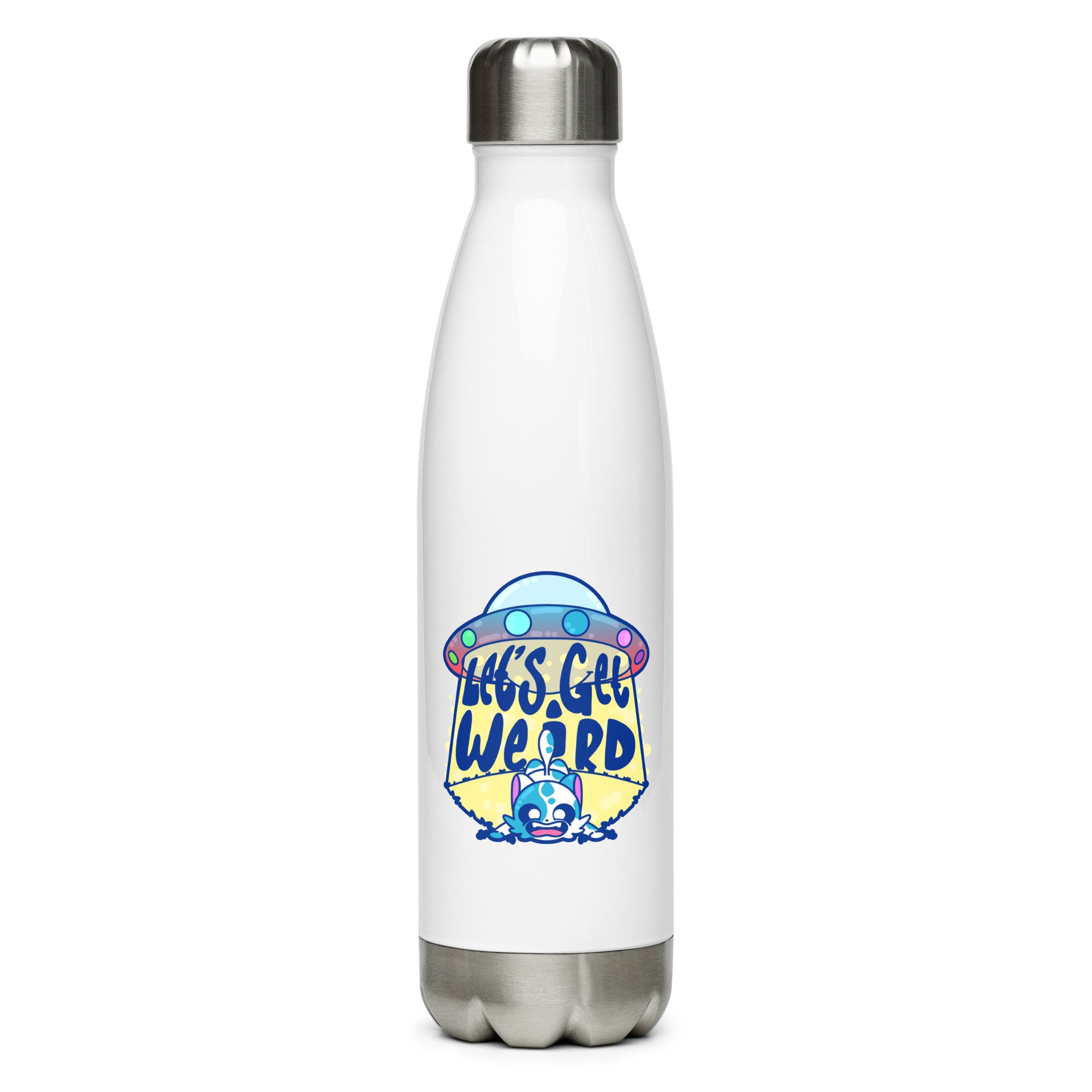 LETS GET WEIRD - Stainless Steel Water Bottle - ChubbleGumLLC