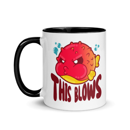 THIS BLOWS - Mug with Color Inside - ChubbleGumLLC