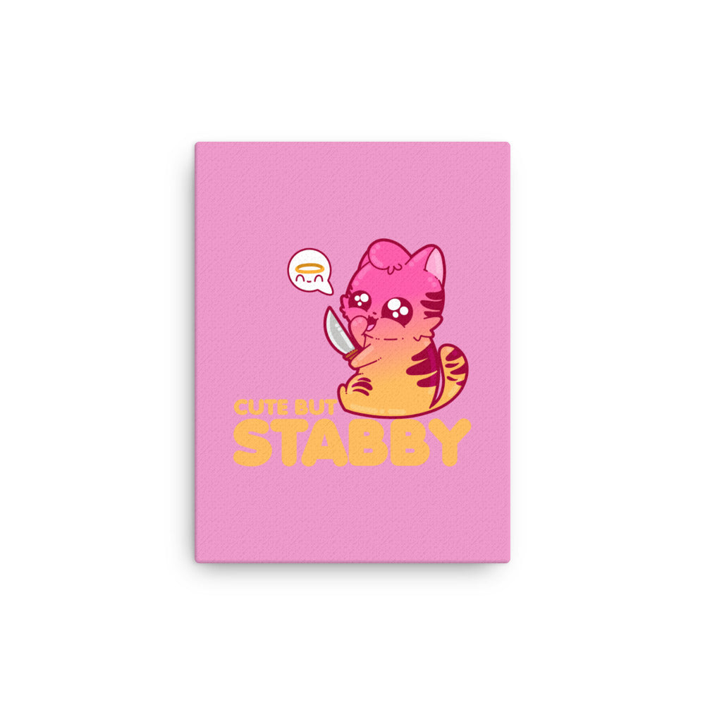 CUTE BUT STABBY - Canvas 12 in X 16 in - ChubbleGumLLC