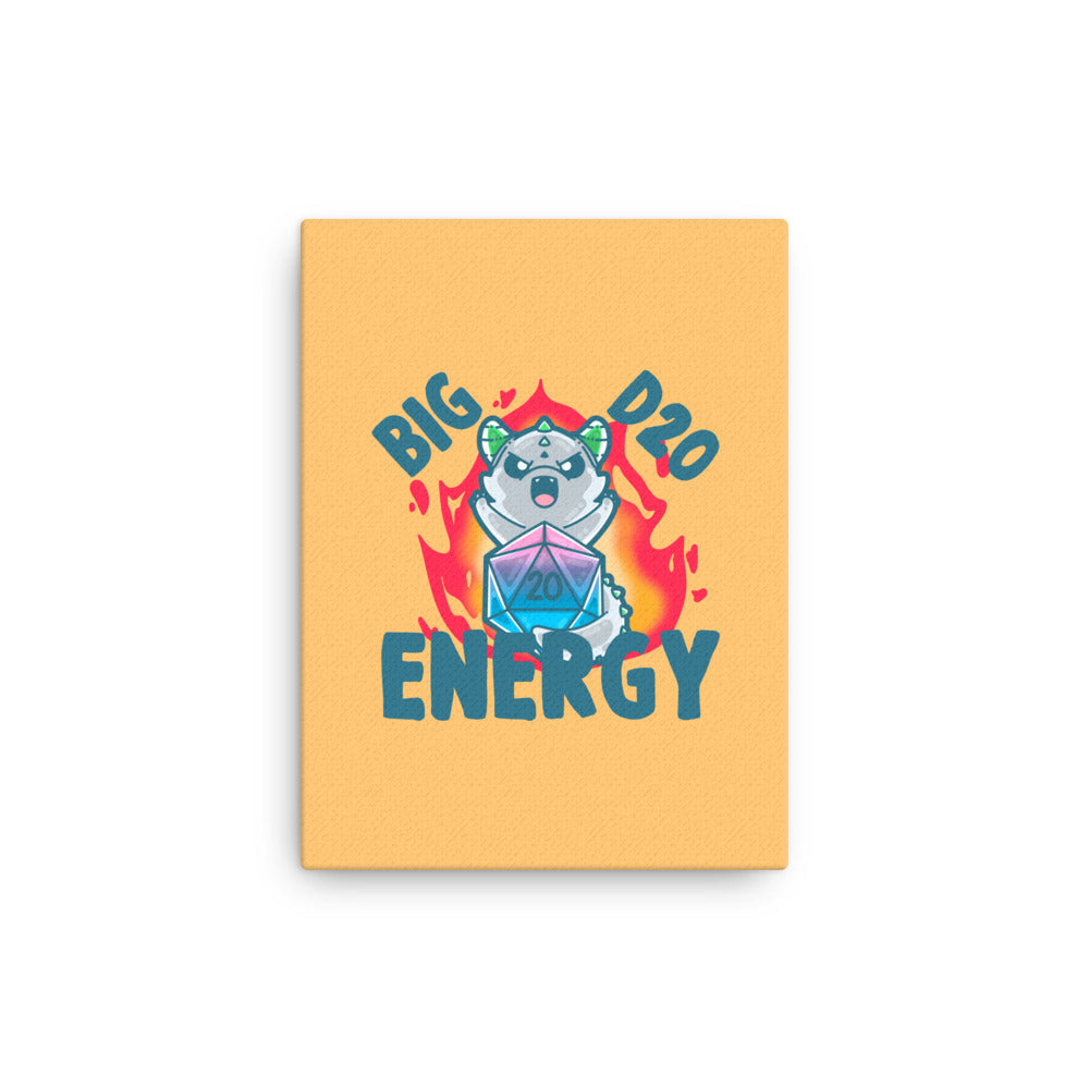 BIG D 20 ENERGY - Canvas 12 in X 16 in - ChubbleGumLLC