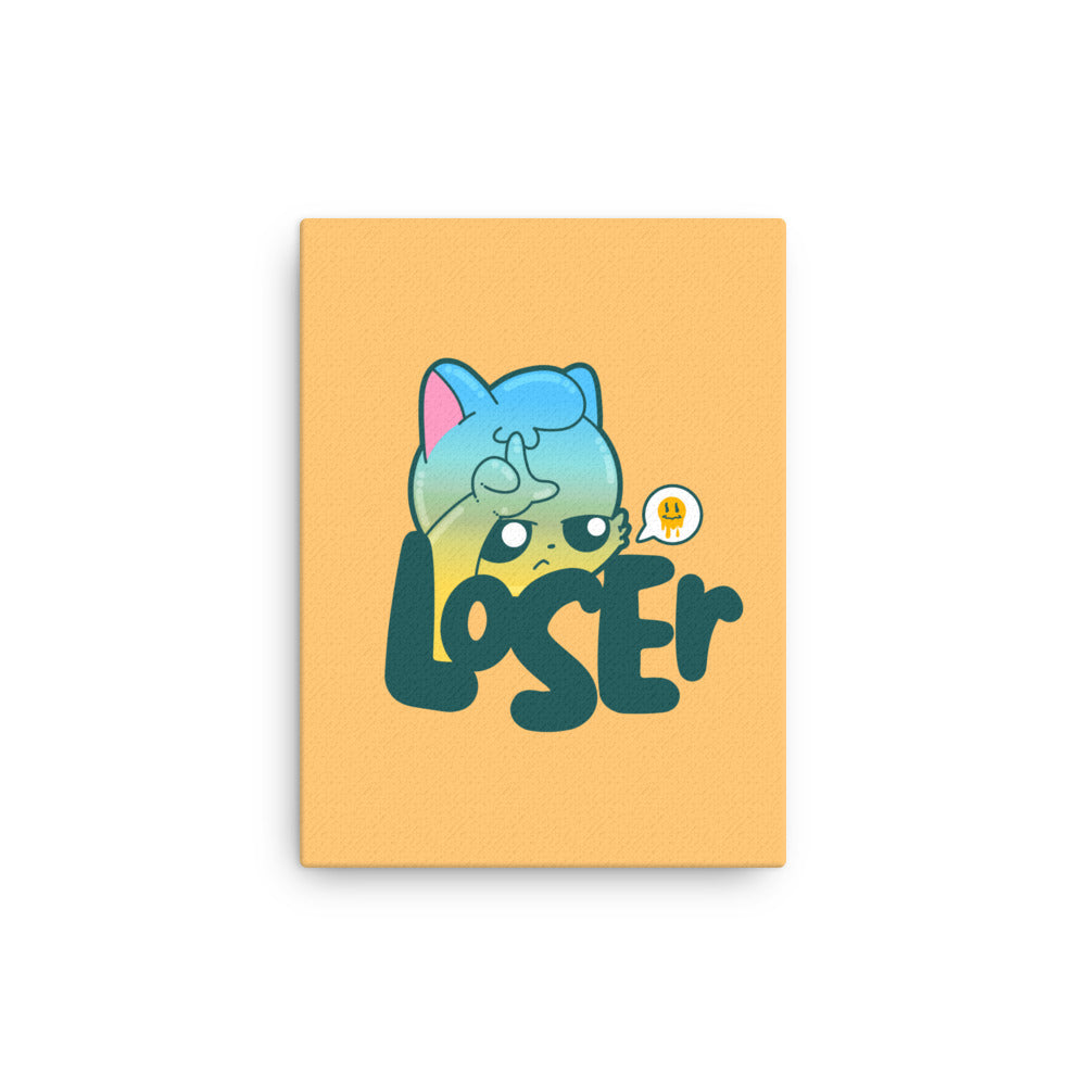 LOSER - Canvas 12 in X 16 in - ChubbleGumLLC