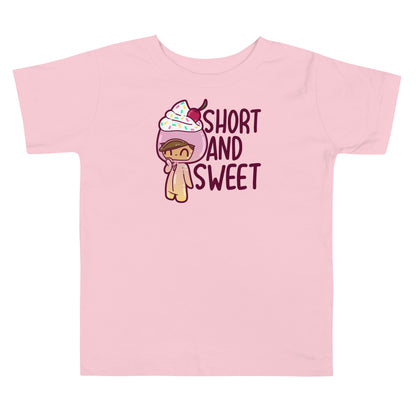 SHORT AND SWEET - Toddler Tee - ChubbleGumLLC