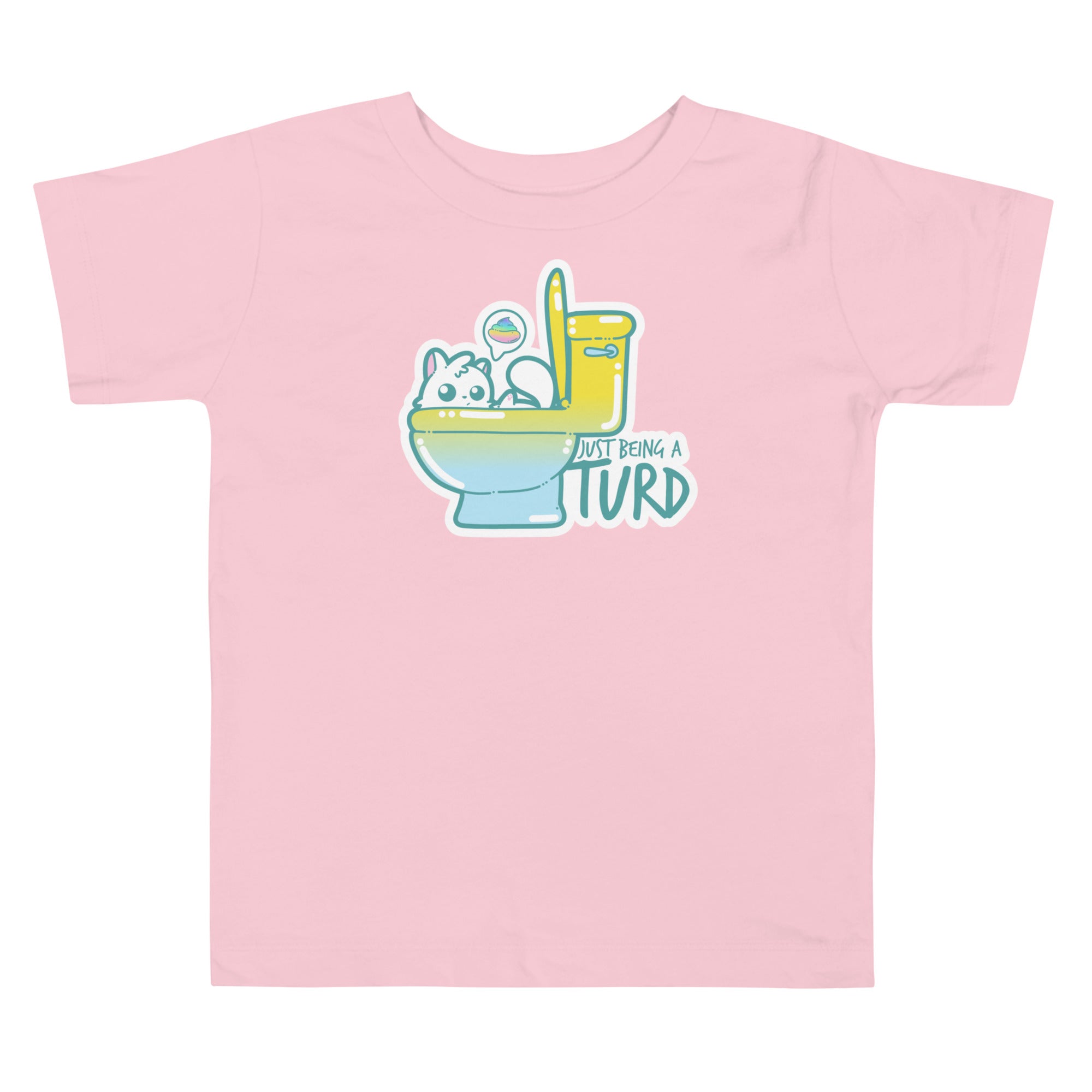 JUST BEING A TURD - Toddler Tee - ChubbleGumLLC