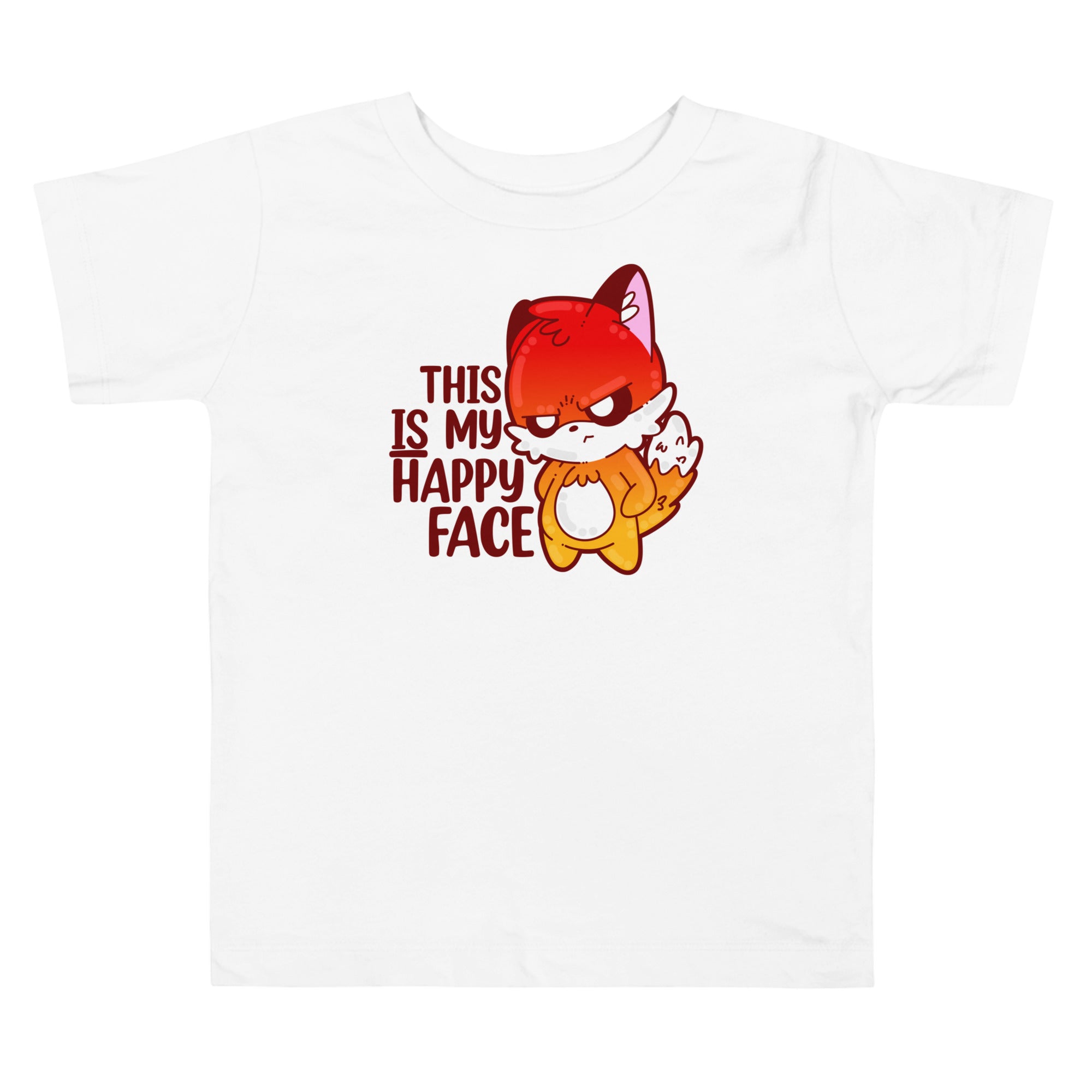 THIS IS MY HAPPY FACE - Toddler Tee - ChubbleGumLLC