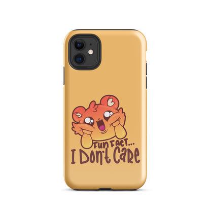 FUN FACT I DONT CARE - Tough Case for iPhone® - ChubbleGumLLC