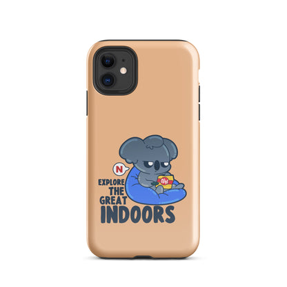 EXPLORE THE GREAT INDOORS - Tough Case for iPhone® - ChubbleGumLLC