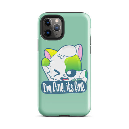 FINE, IT'S FINE - Tough Case for iPhone® - ChubbleGumLLC