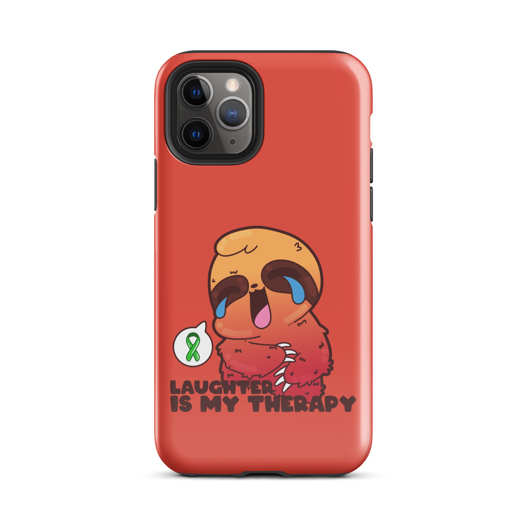 LAUGHTER IS MY THERAPY - Tough Case for iPhone® - ChubbleGumLLC