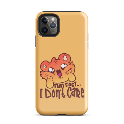 FUN FACT I DONT CARE - Tough Case for iPhone® - ChubbleGumLLC