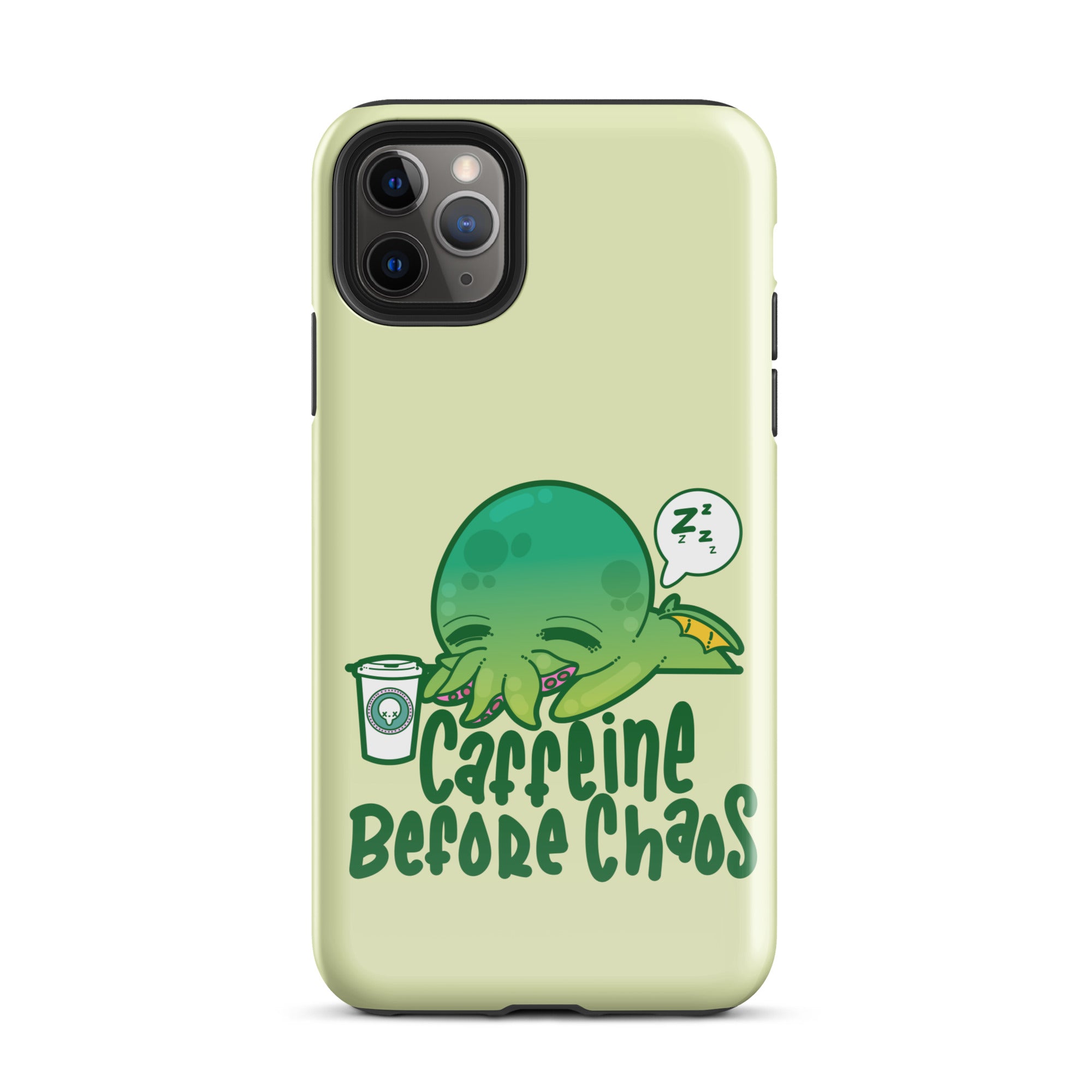 CAFFEINE BEFORE CHAOS - Tough Case for iPhone® - ChubbleGumLLC