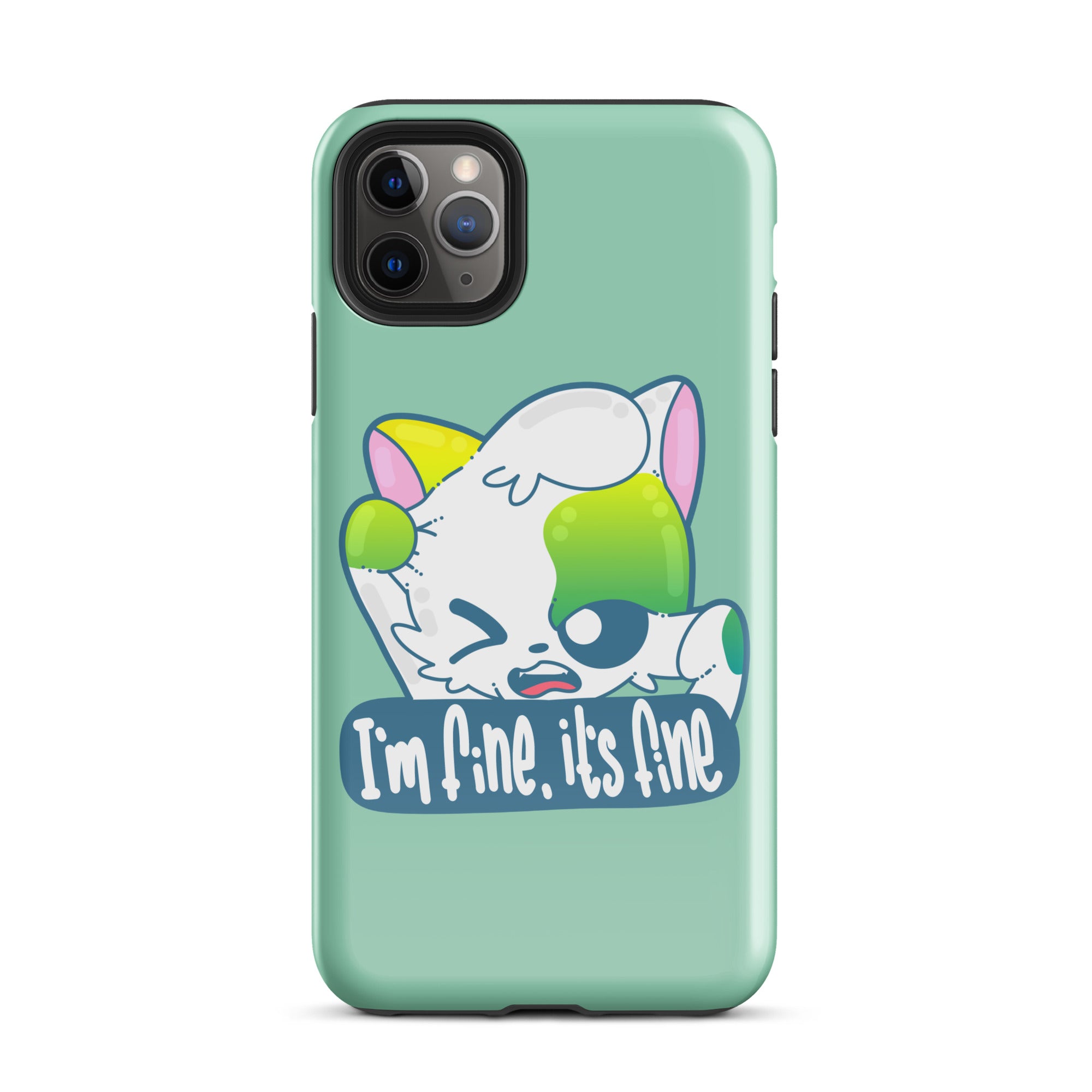 FINE, IT'S FINE - Tough Case for iPhone® - ChubbleGumLLC