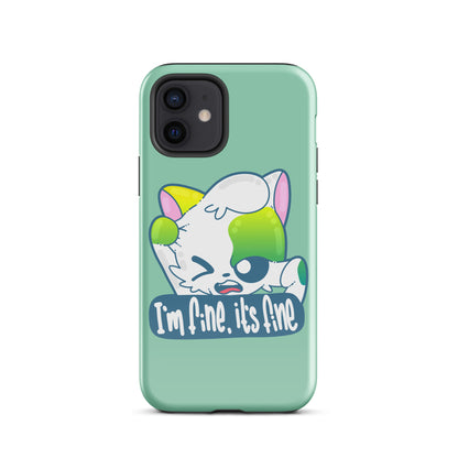 FINE, IT'S FINE - Tough Case for iPhone® - ChubbleGumLLC