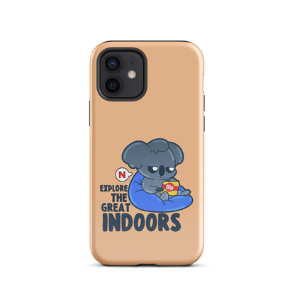 EXPLORE THE GREAT INDOORS - Tough Case for iPhone® - ChubbleGumLLC