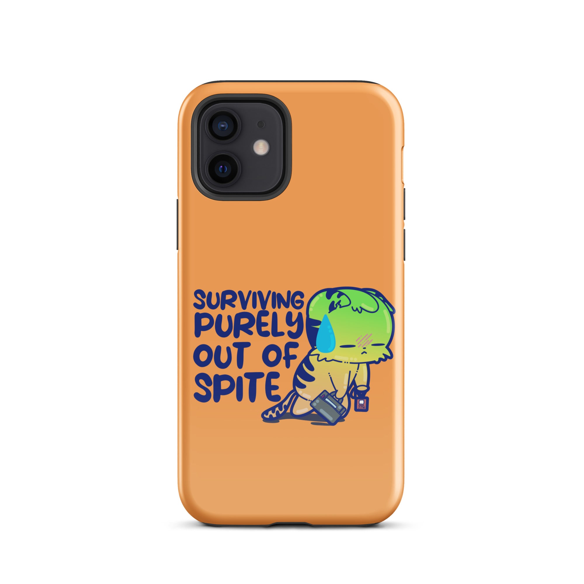 SURVIVING PURELY OUT OF SPITE - Tough Case for iPhone® - ChubbleGumLLC