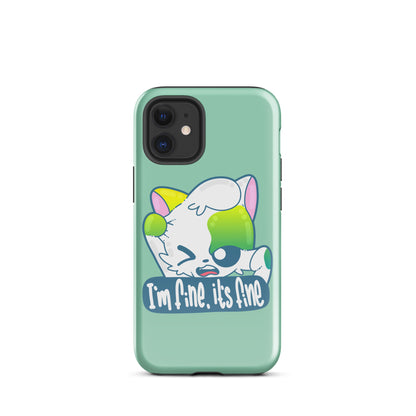 FINE, IT'S FINE - Tough Case for iPhone® - ChubbleGumLLC